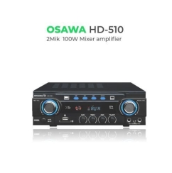 Osawa HD-510 100 Watt USB-SD Stereo Mikser Amfi İş Yeri Ve Ev Amfisi 12 Volt/220 Watt - Osawa