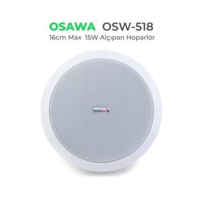 Osawa OSW-518 BEYAZ 15 Watt Asma Tavan Hoparlörü - 1