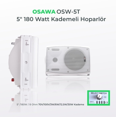 Osawa OSW-5TB 100V Trafolu Duvar Hoparlörü - 1