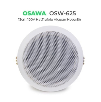 Osawa OSW-625 BEYAZ 100V 10 Watt Asma Tavan Hoparlörü - 1
