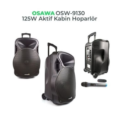 Osawa OSW-9130 Portatif Seyyar El Telsiz Mikrofonlu Ses Sistemi 125 Watt - 1