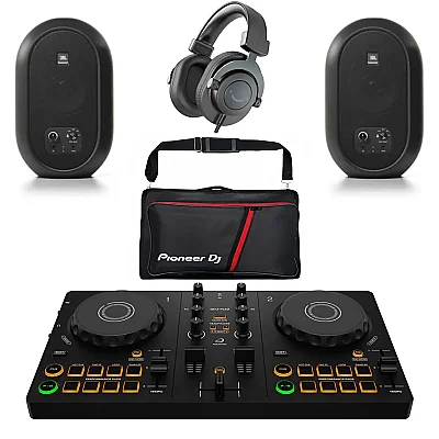 Pioneer DJ AlphaTheta DDJ-FLX2 DJ Başlangıç Seti (JBL Hoparlör + Fifine Kulaklık) - 1