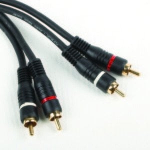 Purecon PC-2RCA 3 Metre 2 x RCA - 2 x RCA Altın Kaplama RCA Kablo - 1