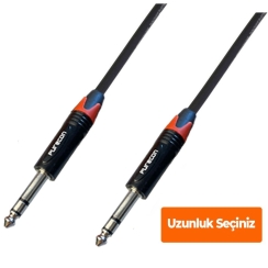 Purecon TRS Jak - TRS Jak Balanslı Hoparlör Ses Sistemi Kablosu - Purecon