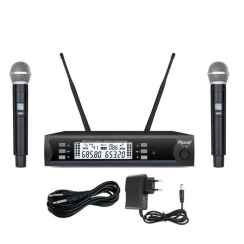 Roof R-105 Çift El Telsiz Kablosuz El Mikrofonu - Roof