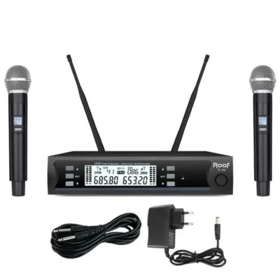 Roof R-105 Çift El Telsiz Kablosuz El Mikrofonu - 1