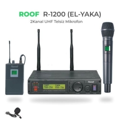 Roof R-1200 E-E UHF DİGİTAL TEK KANAL EL - EL MİKROFONU - Roof