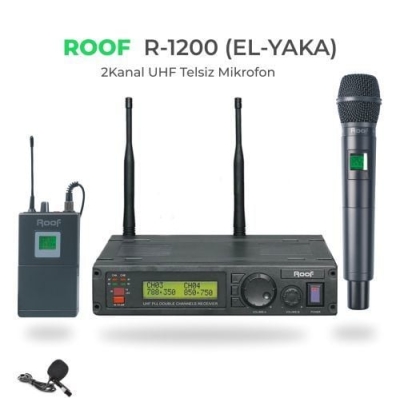 Roof R-1200 E-E UHF DİGİTAL TEK KANAL EL - EL MİKROFONU - 1