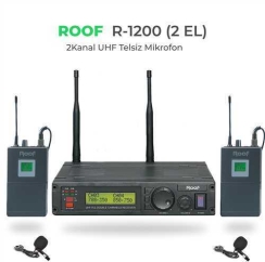 Roof R-1200 Y-Y UHF DİGİTAL TEK KANAL YAKA - YAKA MİKROFONU - Roof
