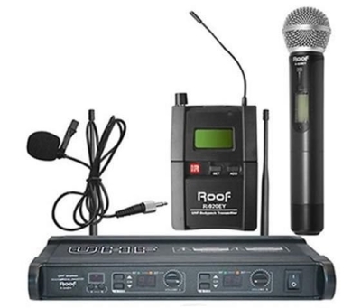 Roof R-920EY Dijital Tek EL ve Yaka Telsiz Kablosuz Mikrofon - 1