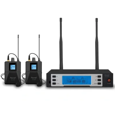 Roof R2200-YY Dijital Çift Yaka Telsiz Kablosuz Mikrofon Seti - 1