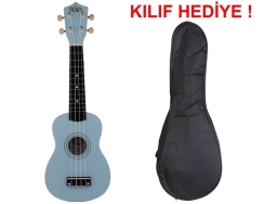 Rosa RU002-BL Soprano Ukulele Mavi (Kılıf Hediye) - Rosa