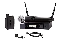 Shure GLXD124R+/85M Çift Bantlı Dijital Kablosuz Kombo Sistemi (El + Yaka Mikrofonu) - Shure