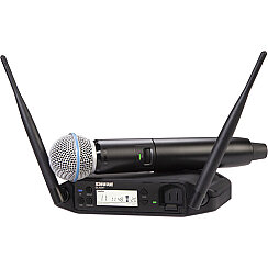 Shure GLXD24+/B58 Çift Bantlı Dijital Kablosuz El Mikrofonu Sistemi - Shure