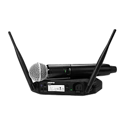 Shure GLXD24+/SM58 Çift Bantlı Dijital Kablosuz El Mikrofonu Sistemi - Shure