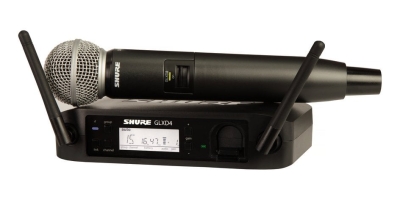 Shure GLXD24E/SM58 Dijital Tek EL Telsiz Kablosuz Mikrofon - 1