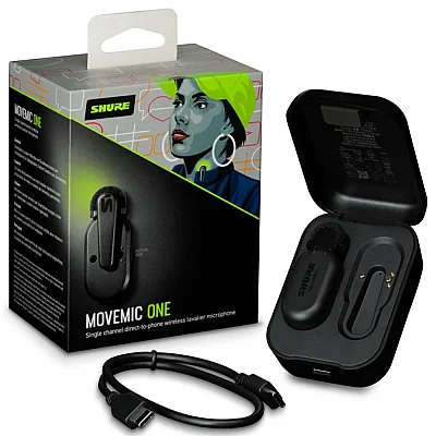 Shure MoveMic One Tek Kanallı Kablosuz Yaka Mikrofonu - 1