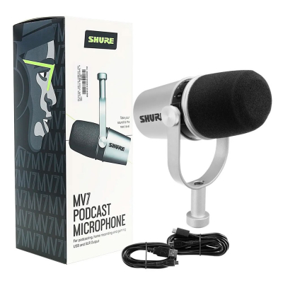 Shure MV7 USB - XLR Yayıncı Podcast Stüdyo Mikrofonu - 10
