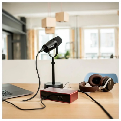 Shure MV7X XLR Podcast Yayın Bilgisayar Stüdyo Mikrofonu - 8