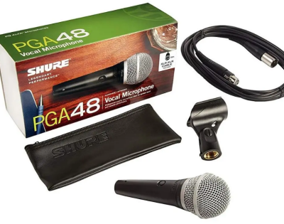 Shure PGA48 XLR-E Dinamik Vokal Mikrofon - 4