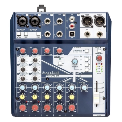 Soundcraft Notepad 8FX 8 Kanal Efektli Analog Deck Mikser - 1