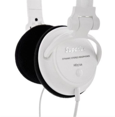 Superlux HD572A Beyaz Kulak Üstü Kulaklık - 3