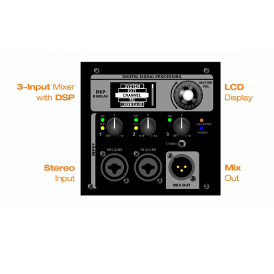 Topp Pro KS HD12A 12'' 2 Yollu DSP Aktif Kabin Hoparlör - 4