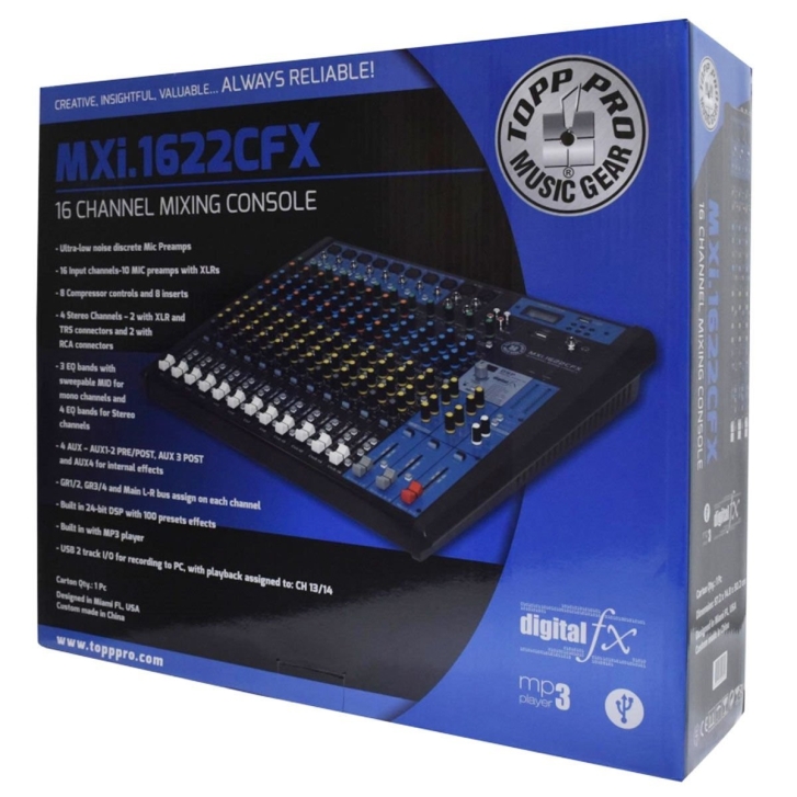 Topp Pro MXi.1622CFX Analog Deck Mikser
