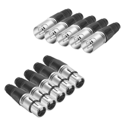 Violet 10'lu XLR Erkek - XLR Dişi Könnektör Seti - Larkin