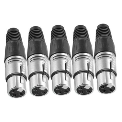 Larkin 5 Adet XLR Dişi Female 3 Pinli Konnektör - Larkin