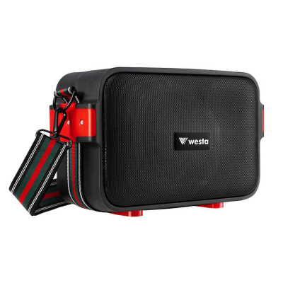 Westa WAP-500H El Mikrofonlu Şarjlı Bluetooth Taşınabilir Hoparlör Seti - 4
