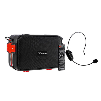 Westa WAP-500T Kafa Tipi Headset Mikrofon Şarjlı Blutooth Taşınabilir Hoparlör Seti - 1