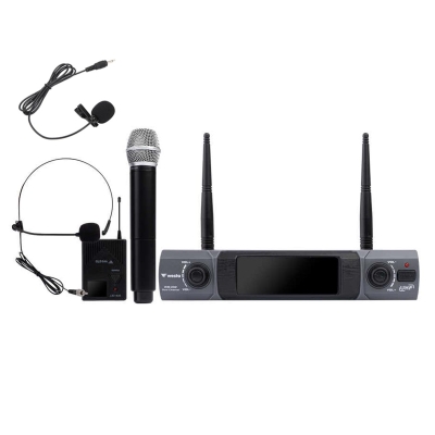 Westa WM-202HT El - Yaka - Headset Kafa Tipi Kablosuz Mikrofon Seti (5G Uyumlu Yeni Frekans) - 1