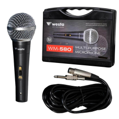 Westa WM-580 Dinamik Sahne El Vokal Kablolu Mikrofon - 1