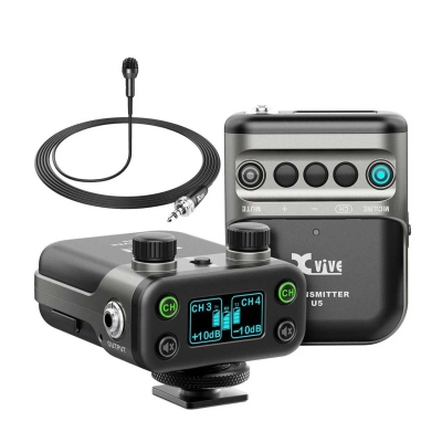 Xvive U5 Kamera DSLR Tek Yaka Kablosuz Mikrofon Seti - 1